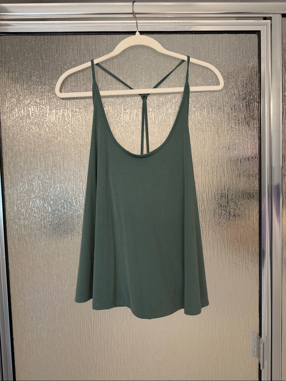 Old Navy Olive Green Swing Cami with Strappy Back